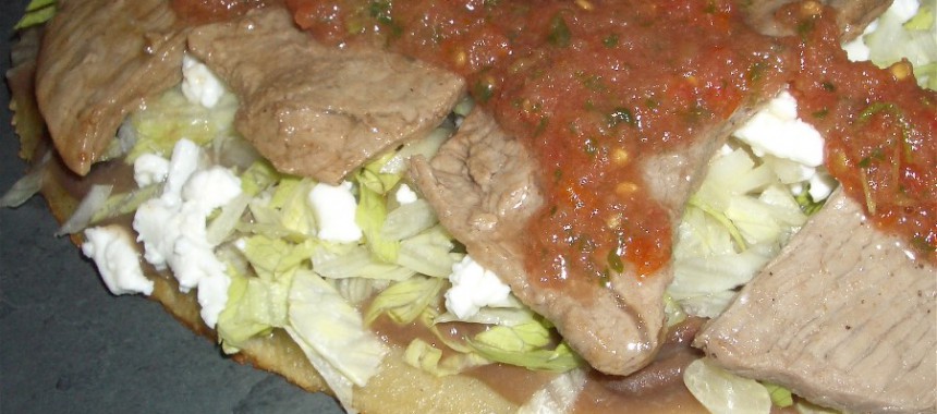Huarache con Carne