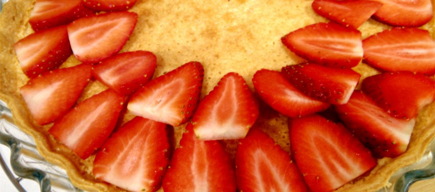 Tarta Suprema de Fresas con Crema de Almendras